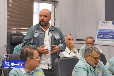 بازدید دکتر زرندی مدیر عامل گروه فولاد از نواحی آهن سازی و فولادسازی