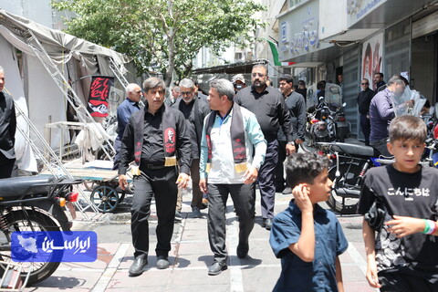 موکب گروه فولاد مبارکه هم‌زمان با برگزاری آیین تشییع رهبر شهید انقلاب