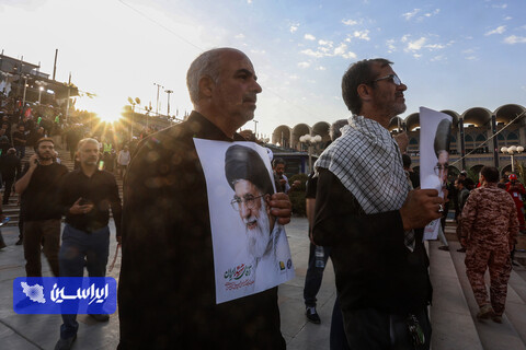 روز اول مراسم وداع با رهبر شهید در مصلی تهران