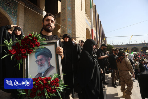 روز اول مراسم وداع با رهبر شهید در مصلی تهران