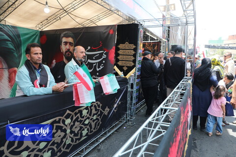 دومین روز برپایی موکب گروه فولاد مبارکه (وزارت صنعت معدن تجارت) در تهران به مناسبت تشییع رهبری/۱۴۰۵.۰۴.۱۴/عکاس: محمد علیئی