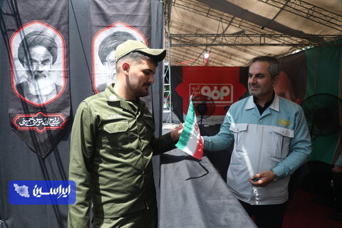 دومین روز برپایی موکب گروه فولاد مبارکه (وزارت صنعت معدن تجارت) در تهران به مناسبت تشییع رهبری/۱۴۰۵.۰۴.۱۴/عکاس: محمد علیئی