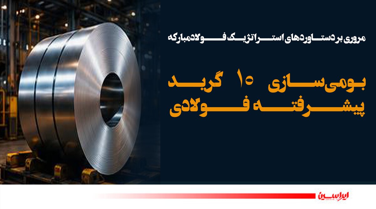 بومی‌سازی ۱۰ گرید پیشرفته در فولاد مبارکه