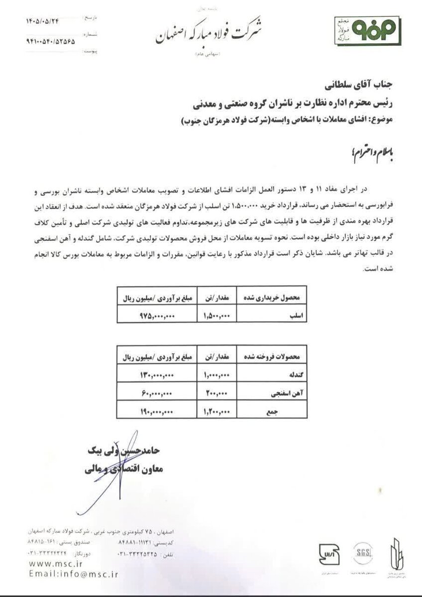 همافزایی هوشمندانه در زنجیره ارزش مبارکه