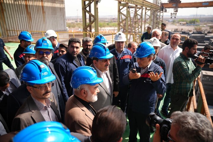 بازدید وزیر صمت، فولاد خوزستان