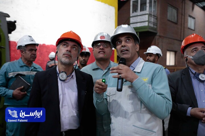 بازدید مهندس صفارى نيا رئيس منطقه بين المللى نوآورى ایران از فولاد مبارکه با هیئت همراه/۱۴۰۵.۰۶.۲۲/عکاس سعید فاطمی