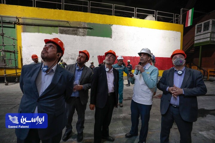 بازدید مهندس صفارى نيا رئيس منطقه بين المللى نوآورى ایران از فولاد مبارکه با هیئت همراه/۱۴۰۵.۰۶.۲۲/عکاس سعید فاطمی