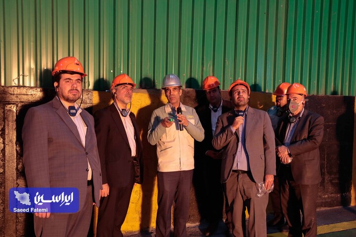 بازدید مهندس صفارى نيا رئيس منطقه بين المللى نوآورى ایران از فولاد مبارکه با هیئت همراه/۱۴۰۵.۰۶.۲۲/عکاس سعید فاطمی