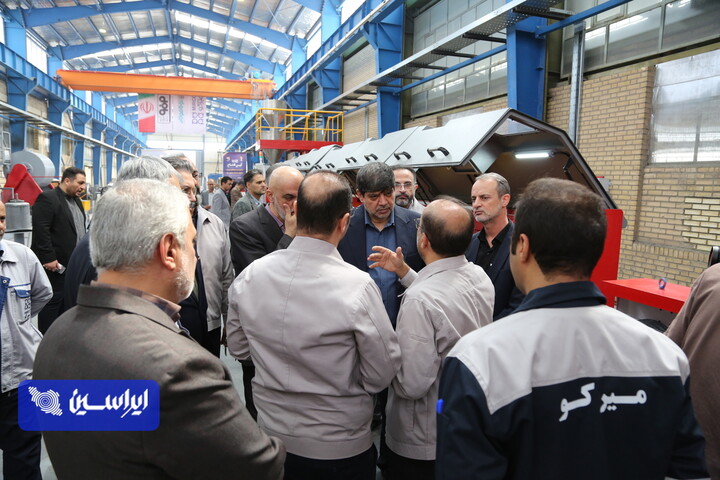 آیین افتتاح خط تولید تمام اتوماتیک سیم جوش توپودری بر پایه فرو الیاژها در شرکت میرکو