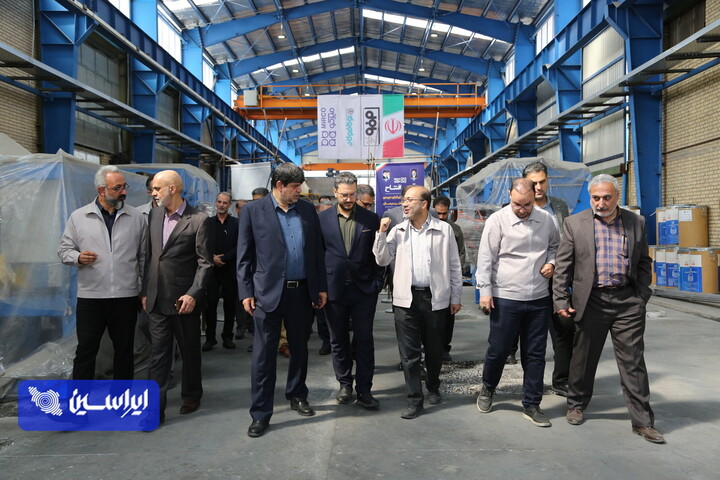 آیین افتتاح خط تولید تمام اتوماتیک سیم جوش توپودری بر پایه فرو الیاژها در شرکت میرکو