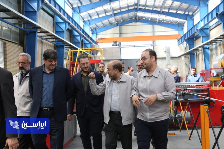 آیین افتتاح خط تولید تمام اتوماتیک سیم جوش توپودری بر پایه فرو الیاژها در شرکت میرکو