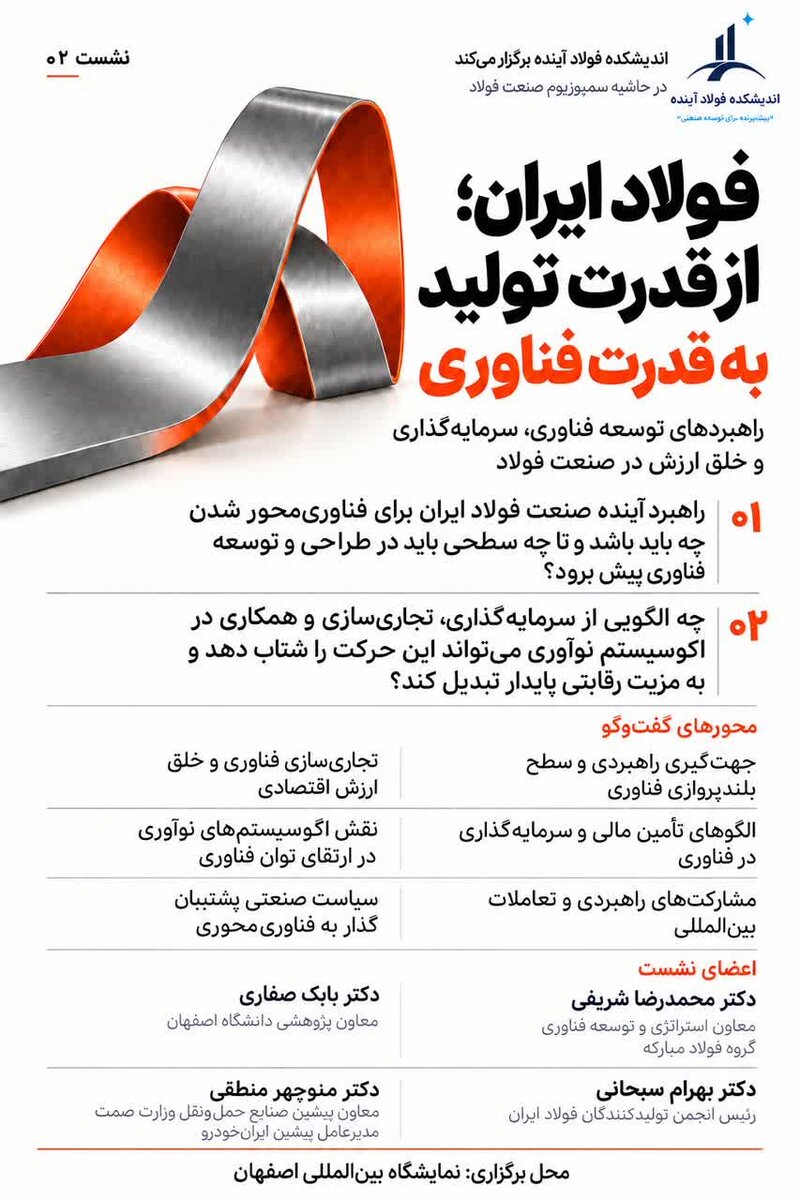 نشست تخصصی «فولاد ایران؛ از قدرت تولید به قدرت فناوری»